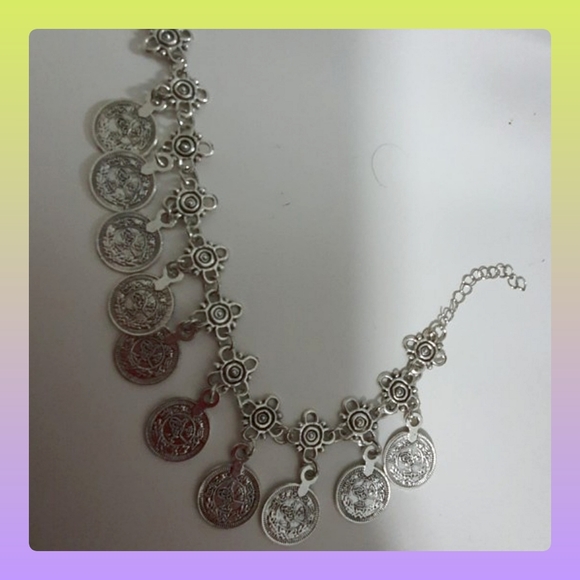 5/25 bohemian silver coin anklet silver unique. Brand new in original package - Picture 6 of 12